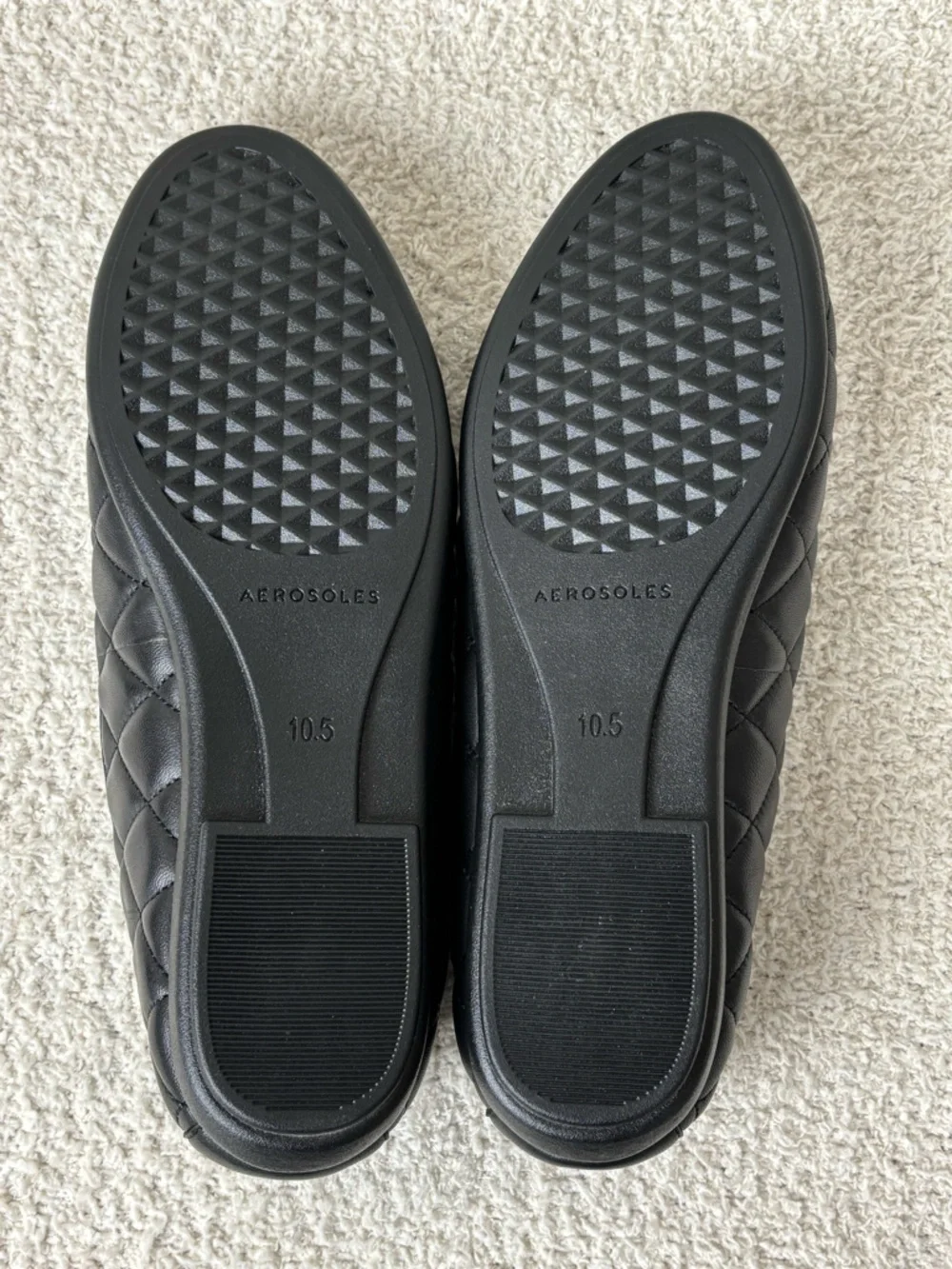 Aerosoles Shoes Womens 10.5M‎ Black Betunia Almond Closed Toe Leather Loafers